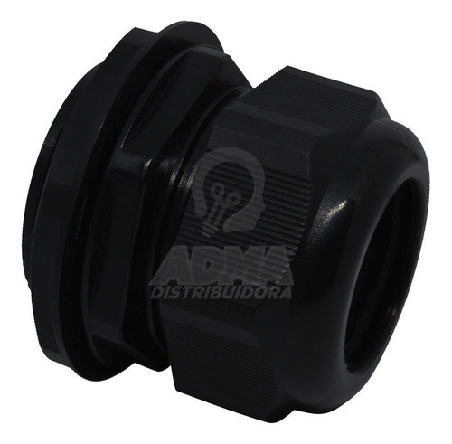 Prensacable Plastico 2' Ajuste 32 A 38mm Negro Conico 1