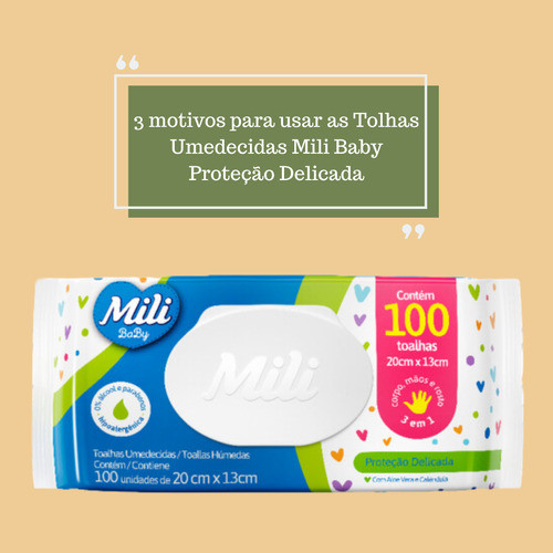 Kit C4 Toalhas Umedecidas Proteção Delicada C100  Milibaby 1
