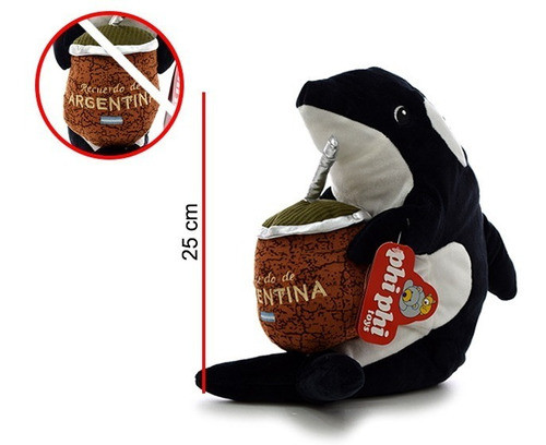 Peluche Orca Con Mate 25cm - Orig. Phi Phi Toys 1