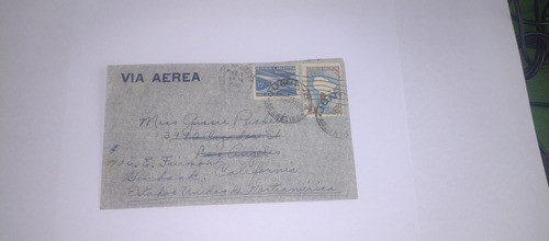 Argentina. Sobre Vía Aérea 1942 Desde Junín A Burbaack Usa 0