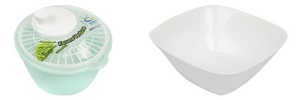 Combo Escurridor + Ensaladera Blanca Crom 0 Combo Escurridor + Ensaladera Blanca Crom 0