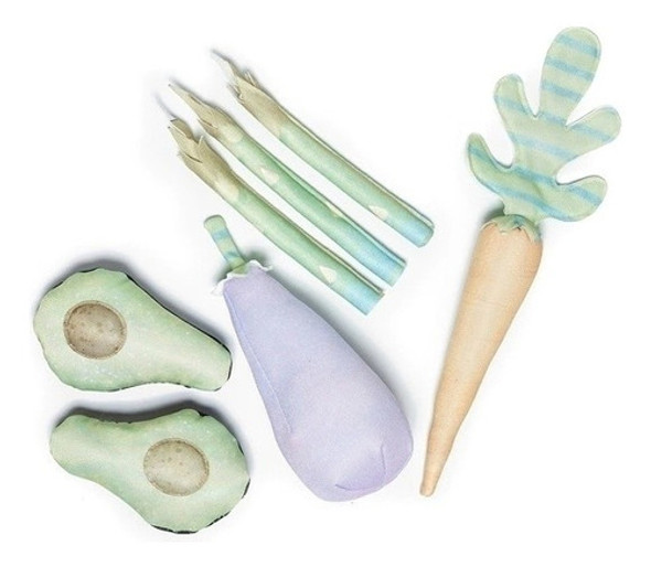 Comidita De Tela Verduras Ponchi Market X 7 Unidades 1 Comidita De Tela Verduras Ponchi Market X 7 Unidades 1