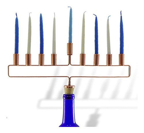 Menorah De Corcho De Botella De Vino 0