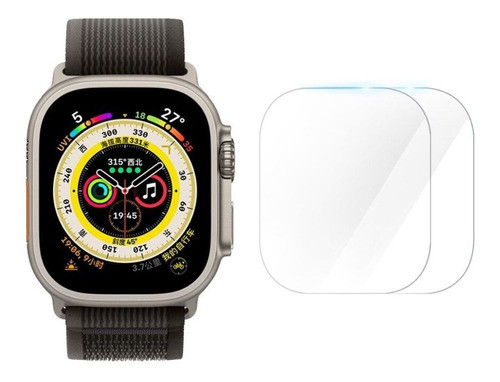 Combo 2 Película Vidro Anti Impacto Para Applewatch 8 Ultra 0