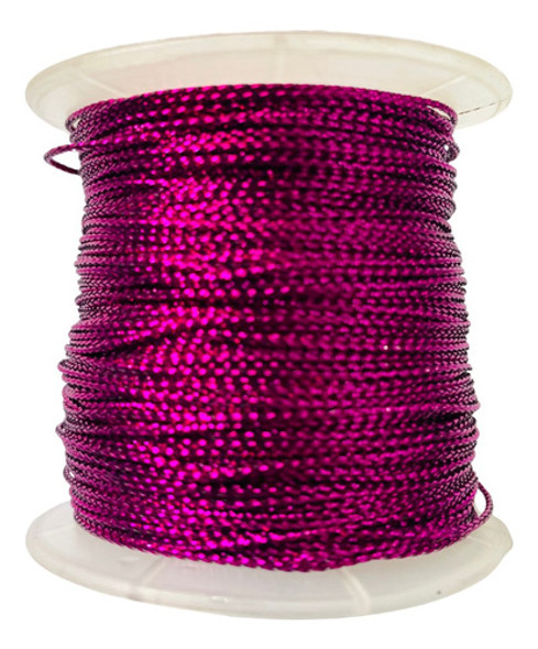 Cordão Metalizado 1mm 100jardas - Pink 0