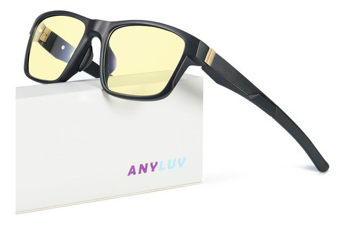 Anyluv Gafas De Juego Con Bloqueo De Luz Azul Para Hombre, A 0