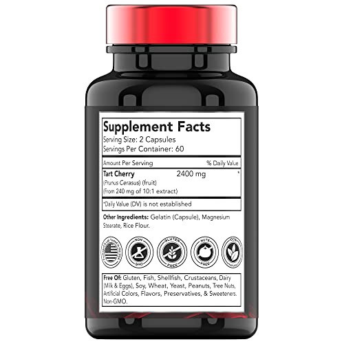 Cápsulas De Extrato De Cereja Ácida (2400 Mg - 120 Unidades) 1