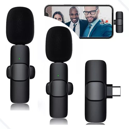 Microfone Celular Lapela Sem Fio Duplo iPhone Ios 0