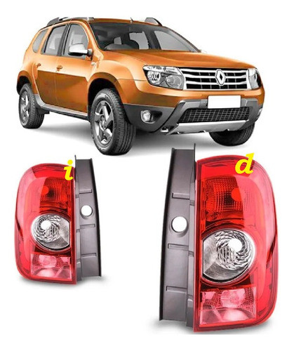 Juego Par Faro Trasero Renault  Duster M0delo 2011 / 2015 0