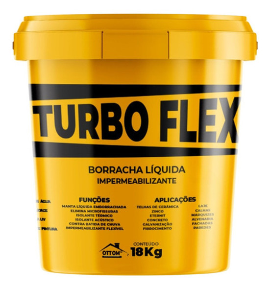 Tinta Borracha Liquida Para Telhado Laje 0
