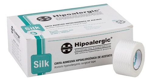 Tela Adhesiva Hipoalergenica Seda 5cm X 9mts. X6 Rollos 0