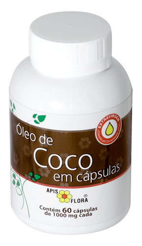 Óleo De Coco 60 Capsulas Extra Virgem - Apis Flora 0
