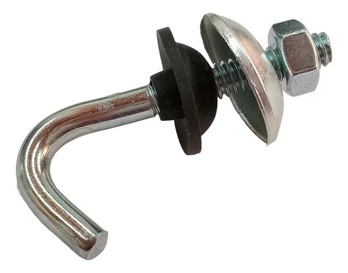Gancho J Zincado 1/4 X 70mm X 100u Arand Chapa Goma Tuerca 0