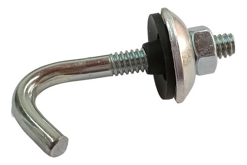 Gancho J Zincado 1/4 X 70mm X 100u Arand Chapa Goma Tuerca 1