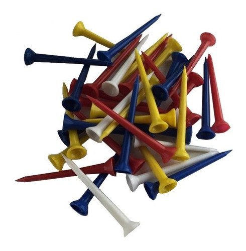 100 Tees Cabezones Largos 8cm Plástico | The Golfer Shop 0