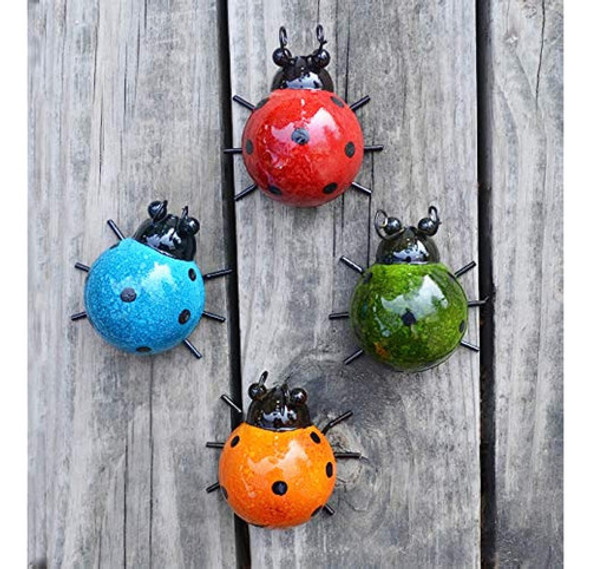 Giftme 5 Metal Garden Wall Art Decorativo Juego De 4 Cute La 0