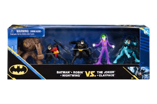Batman Pack 5 Figuras Coleccion 5 Cm En Caja 67859 Dc Srj 0