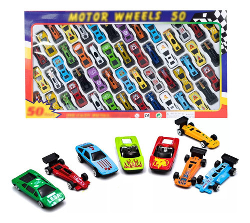 Set Sorpresita N45 Pack X50 Autitos De Metal A Escala El Rey 0