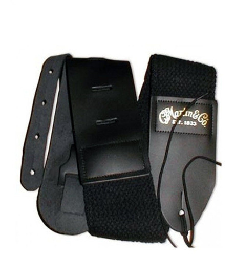 Correa Guitarra Y Bajo Martin & Co Algodón Y Cuero - Plus 0