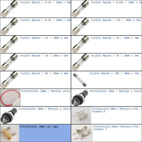 Portafusible 20mm Con Tapa-p 1