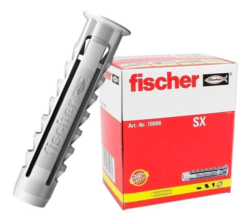 Tarugo Para Ladrillo- Hueco Sx 4x20 Mm Caja 200 Uni. Fischer 0