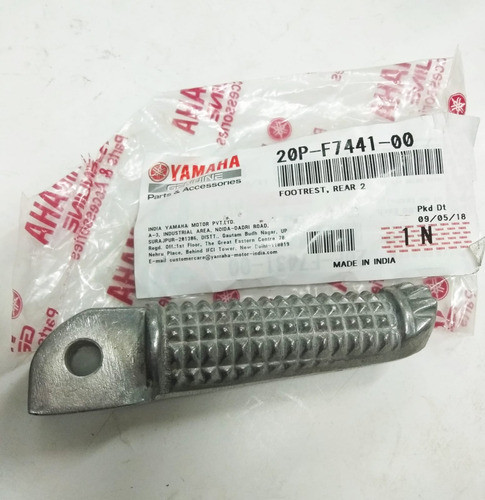 Pedalin Trasero Derecho Orig. Yamaha Fz16 Panella Motos 0