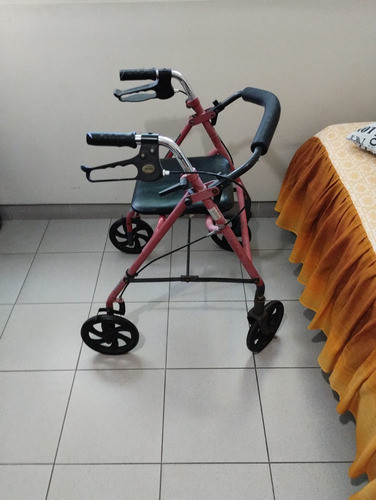 Andador Plegable Con Ruedas Y Asiento Para Adultos 1