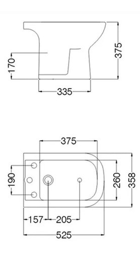 Bidet Loza Bari Ferrum 1