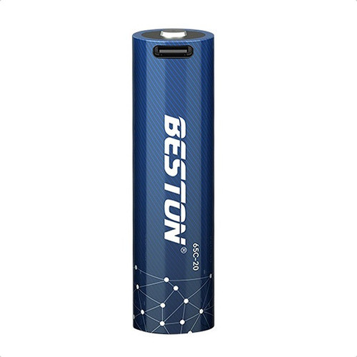 Pila Bateria 18650 Recargable Usb Tipo C 2000 Mah 3.7 V 0