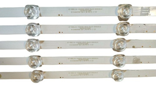 Kit De 5 Tira De 10 Led Philips 55pud7906/77 108.2cm / 3v 0