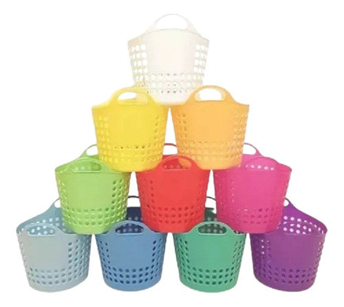 Canastita Plastica Souvenir Multiuso X 10 1