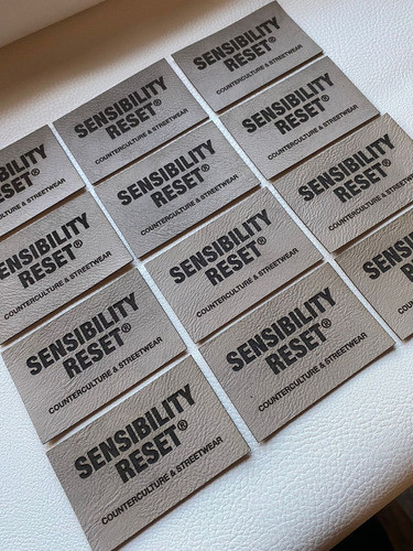 Etiquetas Eco Cuero Personalizadas  X 50u (8x5 Cm) 0