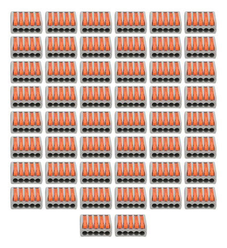 Conector De Fiação De Fio De Pressão De 50 Unidades Mini Fas 1