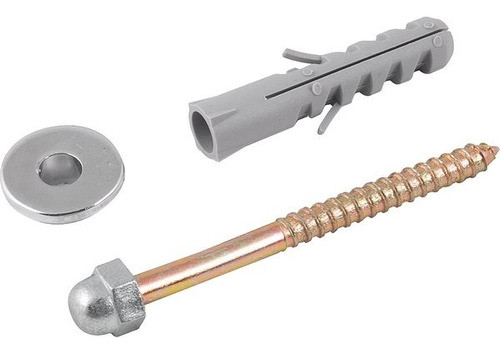 Parafuso P/ Vaso Sanitário 12 Mm Kit Completo 50 Un Latonado 0