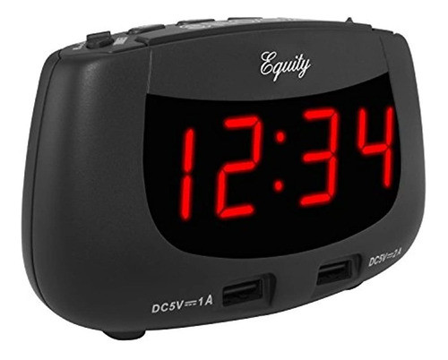 Equity By La Crosse 30416 0.9 Pulgadas Led Dual Usb Desperta 1