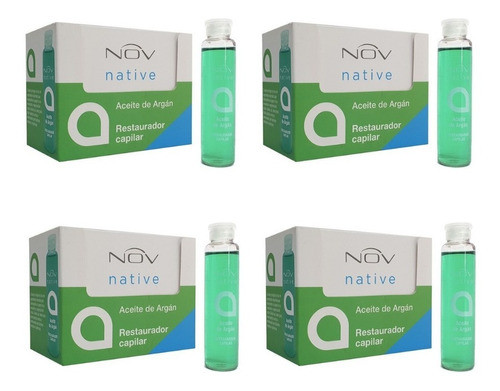 Ampollas Nov X15 Aceite Argan Reestructurante Hidratante 4 U 0