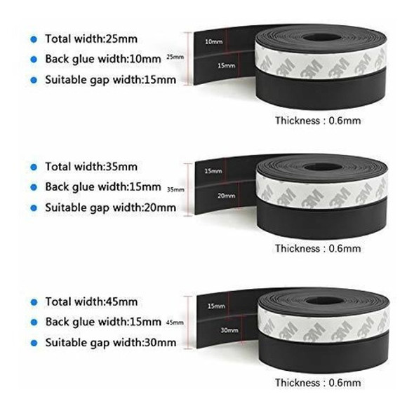 Burlete Para Puerta, Tira De Sellado De Silicona 45mm - 01 1 Burlete Para Puerta, Tira De Sellado De Silicona 45mm - 01 1