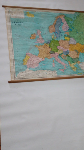 Mapa Político En Tela De Europa 1