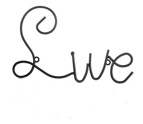 Live Love Laugh Set 3 Wall Mount Metal Wall Escultura Palabr 1