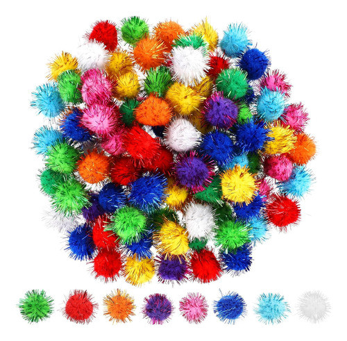Bolas De Pom Poms Suaves Y Esponjosas, 25 Cm Cada Una 0