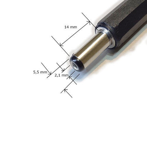 Ficha Dc Hueco 5,5 X 2,1 X 14 Mm Plug Macho 10 Unidades 1