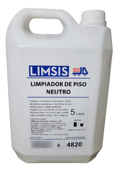 Desodorante De Pisos Neutro X 5 Litros 0