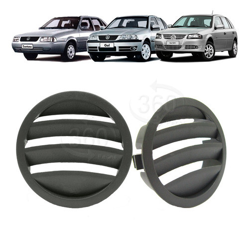 Par Difusor Grade Saída Ar Gol Parati Saveiro G3 G4 Cinza 0