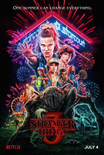 Poster Lona Vinilica - Stranger Things - Temp 3 0