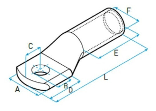 Terminal De Cobre Estañado Para Media Tensión 300mm2 Lct 1