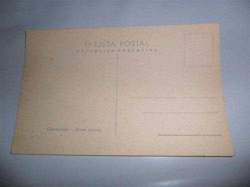 Antigua Postal Cuarteando Carruaje Enrique Castell Capurro 1