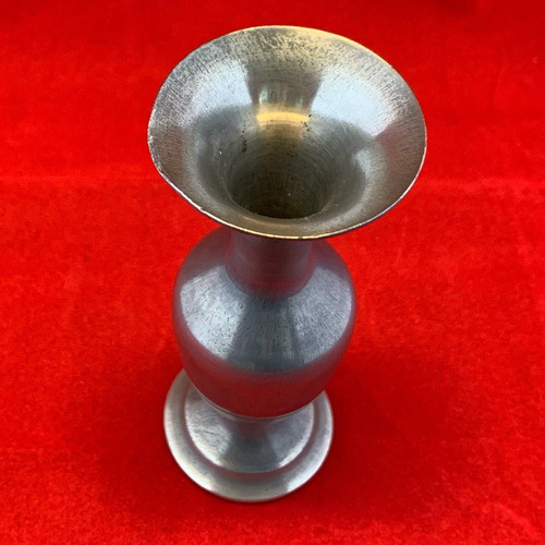 Florero Gonart Pewter 13cm Vajilla Bronce Decorativa Base 1