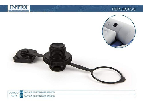 Tapon P/ Bote Y Kayak Intex Valvula Boston (10033) 1