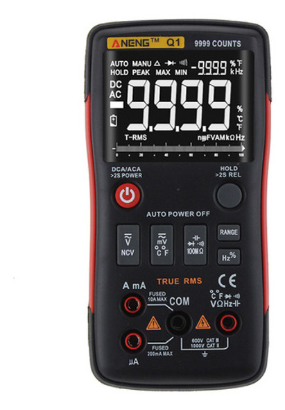 Aneng 9999 Conta Com O True Rms Multifuncional Digital 0