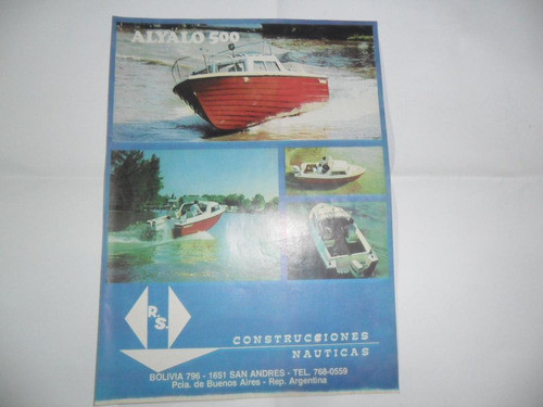 Alylo 500 Bote Lancha Anabella Publicidad 1978 Camping 0